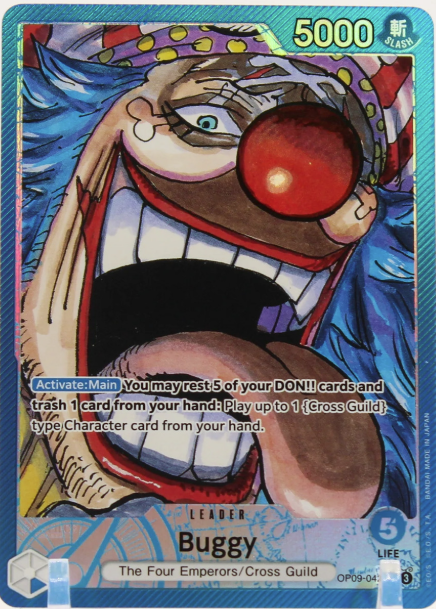 Buggy OP09-042 Blue Cross Guild Leader card