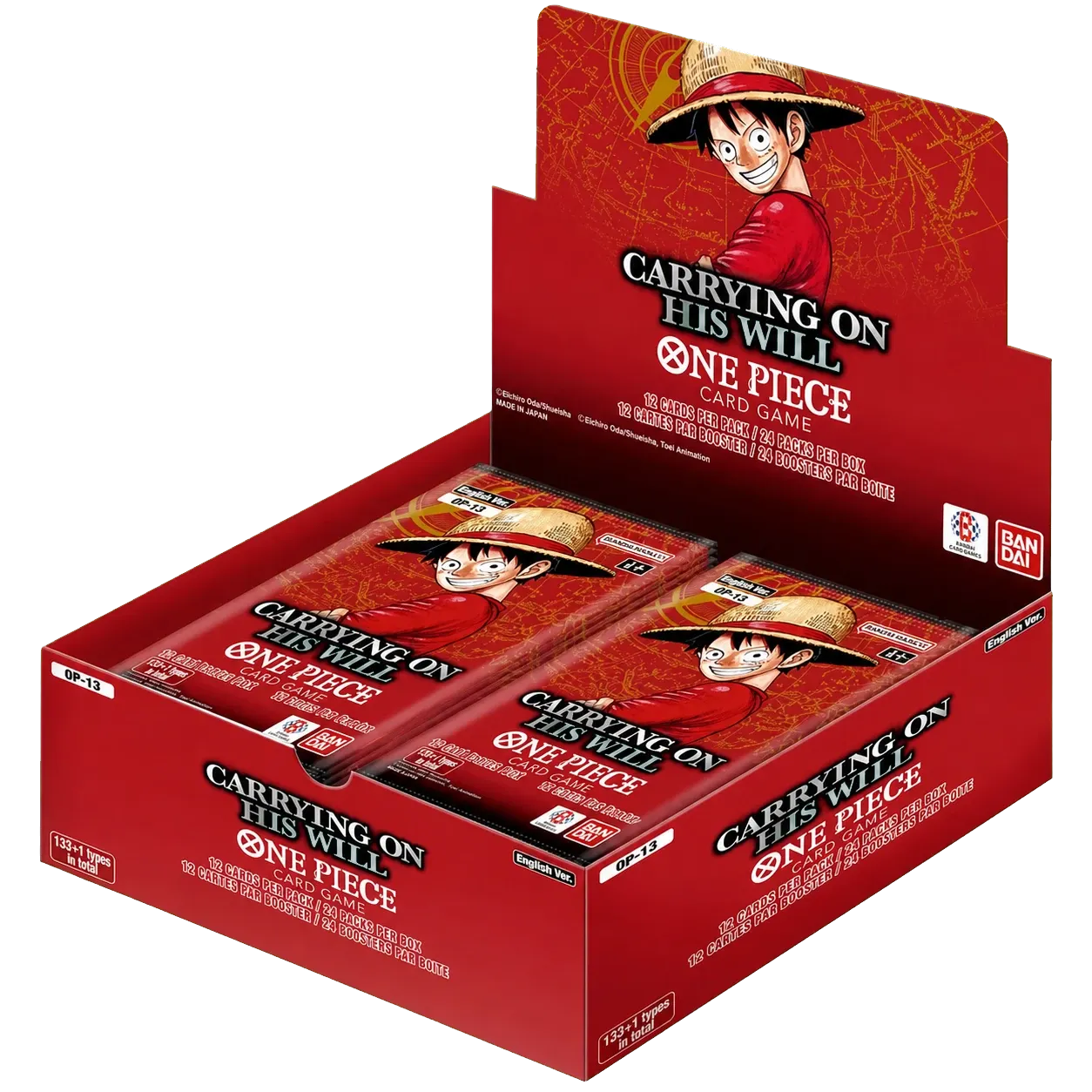 One Piece Card Game OP-13 Carrying On His Will booster display box